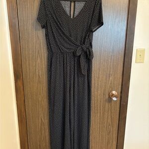 Black Polka Dot Jumpsuit